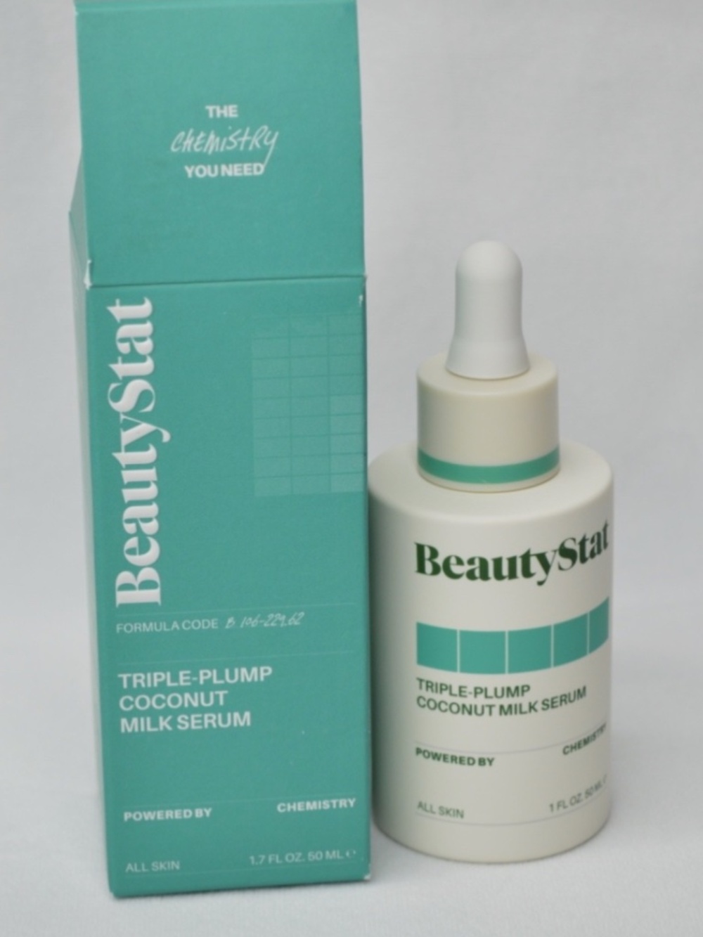 BeautyStat Triple Plump Coconut Milk Serum - Full Size 1.7oz/50ml NEW in Box